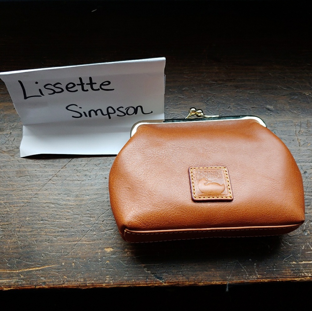 NWT Florentine Large Framed Purse in Natural